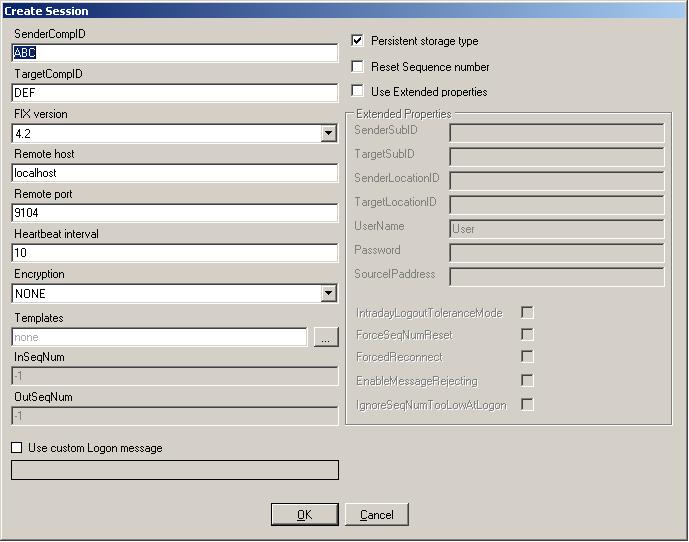 Create new session in SimpleClient